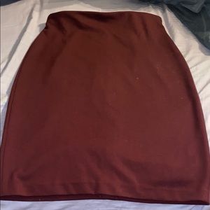 Philosophy Burgundy Size 6 pencil skirt
